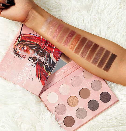 Rose Gold Eyeshadow Palette 6